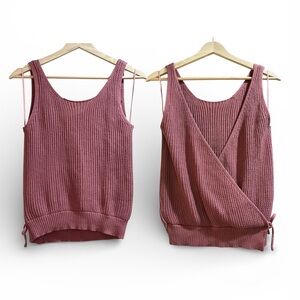 NWT - Moon & Madison - Mauve Knit Tank Top - M